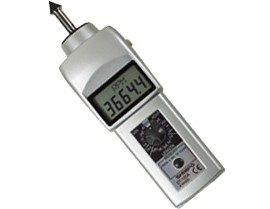 SHIMPO DT-105A Contact Style Digital Handheld Tachometer, LCD, 6in wheel-