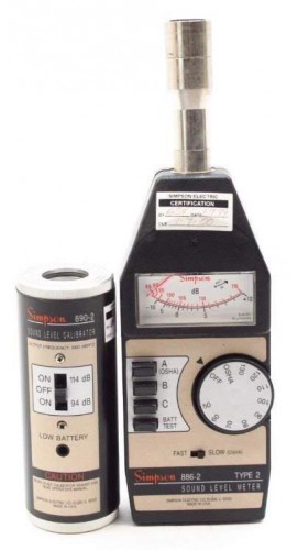 Simpson 886-2 Multi-Weight Sound Level Meter with A, B and C Weighting -