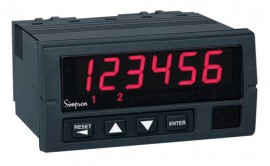 Simpson S66022000 Quad Counter Panel Meter, 240VAC-