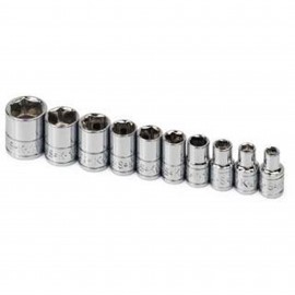 SK Tools 4910 Socket Set, 1/4" drive, 6-point-