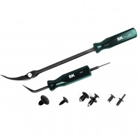 SK Tools 6640 Rivet and Body Clip Tools with organizer case, 22-pack-