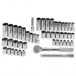 SK Tools 94547-12 Socket Set, 3/8" drive, 47-pack-