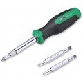 SK Tools SK02000 6-in-1 Screwdriver, Cushion Grip-
