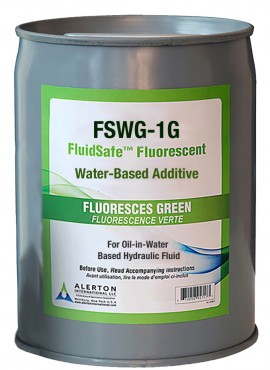 Spectroline NDT FSWG-1G FluidSafe Water Based Fluorescent Leak Detection Dye, Glows Green, 1gal-