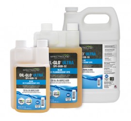 Spectroline NDT OIL-GLO 45/6 Fluorescent Leak Detection Dye, Glows Blue, 6 x 1oz-