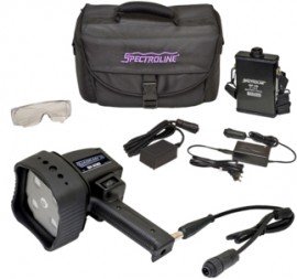 Spectroline NDT QDR-365MBLA QUADRAN NDT Inspection Lamp, Dual Intensity, Integral Black Light Filters, Portable-