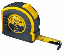 Stabila 30433 Type BM40 Tape Measurer, 33', inch/mm-