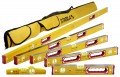 Stabila 78296 Type 196 78 Complete Spirit Level Kit, 16/24/32/48/78&amp;quot;-