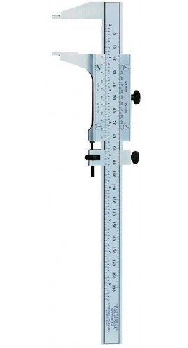 Starrett 123EMZ-6 Master Vernier Caliper, 0.02mm Graduation-