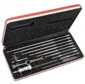 Starrett 124BZ Solid-Rod Inside Micrometer Set, 2 to 12&amp;quot;, imperial-
