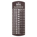 Starrett 185 Tap and Drill Gauge, 1 to 60, 0.228 to 0.04&quot;-