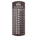 Starrett 185 Tap and Drill Gauge, 1 to 60, 0.228 to 0.04&quot;-