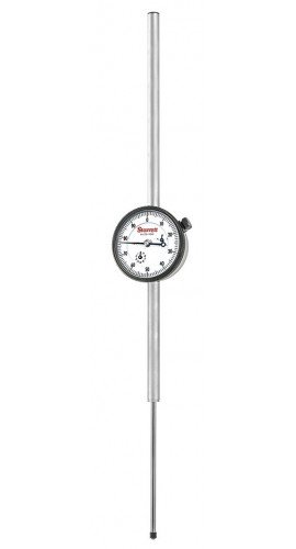 Starrett 25-4041J Dial Indicator with long range, 0 to 4" range, 0 to 100 reading-