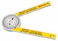 Starrett 505P-7 Hardened Plastic Miter Protractor, 0 to 90&amp;deg;, 7"-