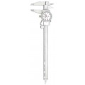 Starrett 3202-8 Dial Caliper, Hardened Stainless Steel, 0-8&quot; Range, .001&quot; Graduations-