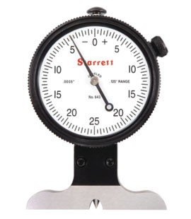 Starrett 643JZ Dial Depth Gauge, 0 to .125&amp;quot;, imperial-