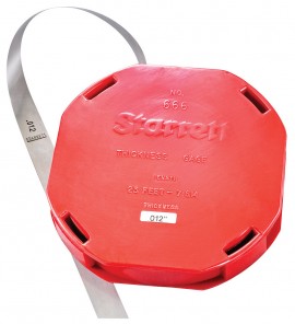 Starrett 666-12 Thickness Gauge with dispenser, 0.012", 25' x 0.5"-