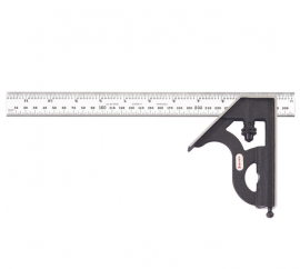 Starrett C11MEH-300 Metric Combination Square, 300 mm, 36 grads-