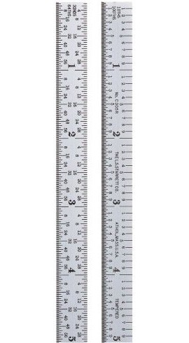 Starrett C305R-6 Full Flexible Steel Rule with Inch Graduations, 5R, 6&amp;quot;-