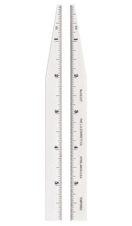 Starrett C310T-6 Steel Rule with Inch Graduation, 10, 6&amp;quot;-