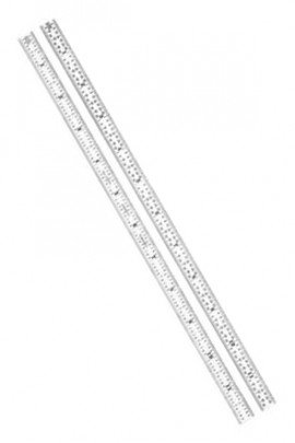 Starrett C316R-12 Full Flexible Steel Rule with Inch Graduations, 16R, 12&amp;quot;-