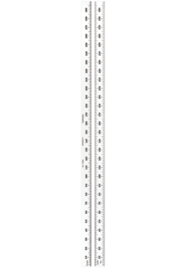 Starrett C330-300 W/SLC Full Flexible Steel Rule with Standard Letter of Certification, 300 mm-