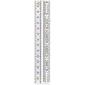 Starrett C331-150 Full-Flexible Steel Rule  - mm and inch Graduations, 150mm to 5-3/4&amp;quot;-