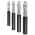 Starrett S166Z 4-Piece Pin Vise Set, 0.03 to 0.187&quot;-