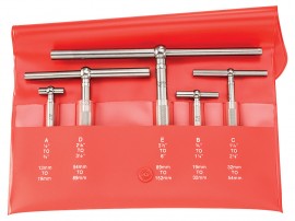Starrett S229GZ Telescoping Gauge Set, 0.5 to 6" range, 2.375 to 3.25" handles-
