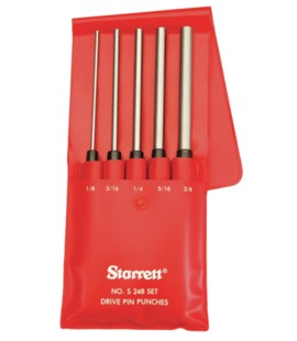 Starrett S248PC Drive Pin Punch Set-