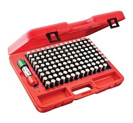 Starrett S4008-750 Precision Steel Pin Gage Set, .626 to .750" (+)-