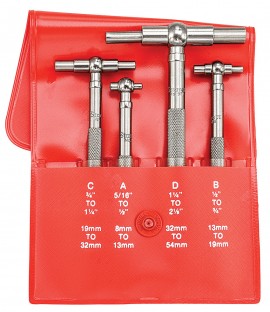 Starrett S579GZ Telescoping Gauge Set, 0.313 to 2.125"-