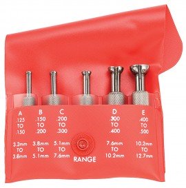 Starrett S830FZ Small Hole 5-Piece Gauge Set, 0.125 to 0.5&quot;-