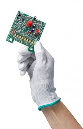 ACL Staticide GLKT-XL Knit Gloves with Coated Tips, XL, 36 Pairs-