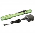 Streamlight 66145 Stylus Pro Penlight with rechargeable USB, 90 lumens, lime green-