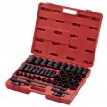Sunex 2568 Impact Socket Set, 1/2" Drive, SAE, 43-pack-