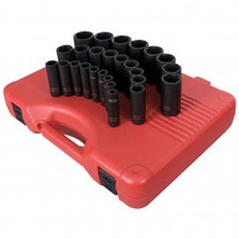 Sunex 2646 Deep Metric Set, 1/2" drive, 26-pack-