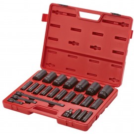 Sunex 2824 SAE Socket Set, 1/2" Drive, 24-pack-