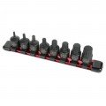 Sunex 3640 Triple Square Impact Bit Set, 3/8" drive, 8-pack-