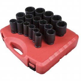 Sunex 4685 Deep SAE Set, 3/4" drive, 17-pack-