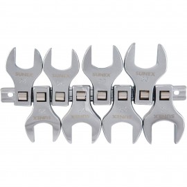 Sunex 9730A Crowfoot Wrench Set, 8-pack Metric, 1/2" Drive-