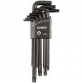 Sunex 9859TP Tamper-proof Torx Key Set, 9-pack, Long Arm Magnetized-