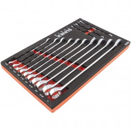 Sunex 9909 Wrench Set, 13-pack SAE, V-Groove-