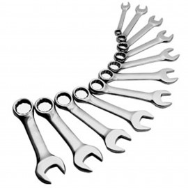 Sunex 9930 Combination Wrench Set, 11-pack, stubby, fractional-