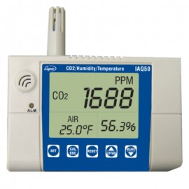 Supco IAQ50 Stationary CO<sub>2</sub> Monitor, wall mounted for air testing-