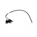 T3 Innovation CA015 Cable Assembly with RJ45 and 8 Alligator Clips, 24&amp;quot;-