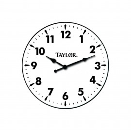 Taylor 166 Metal Patio Clock, 12&amp;quot;-