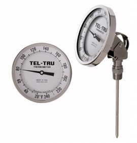 Tel-Tru 42100364AKLAAAA Adjustable Angle Thermometer, AA575R, 5&amp;quot;-
