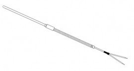 TEMPCO 250-JSG-403-011A-036-N MGO 250 Thermocouple, single-grounded, 1400&amp;deg;F-