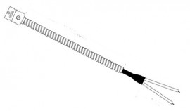 TEMPCO EXT-FCJ-6-GG-AP-072-X Extension Style Thermocouple, flex armor, 72&amp;quot;-